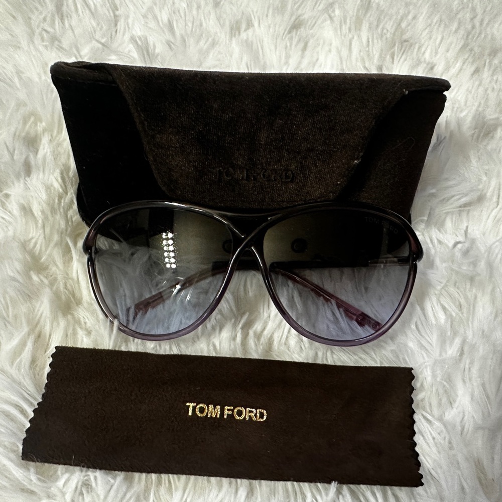 NEW TOM FORD TF 183 84Z TABITHA VIOLET GRADIENT AUTHENTIC SUNGLASSES ITALY 59-12